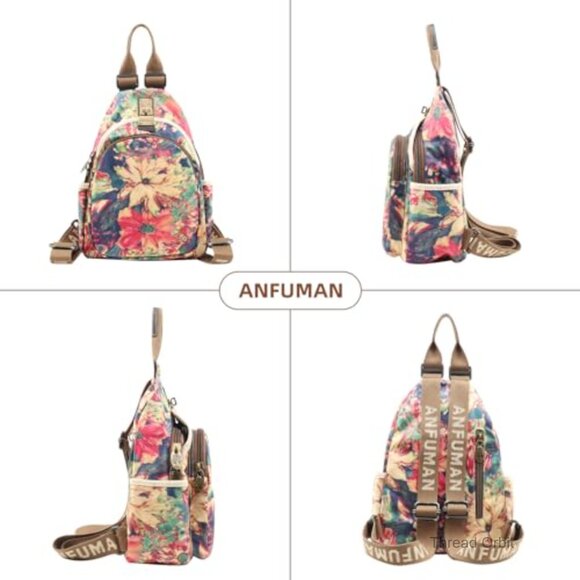 Mini Waterproof Daypack Backpack for Women Travel Oxford Cloth Anti-Theft